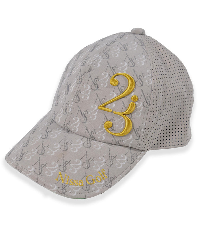 エヌエス23・パー・ニッサゴルフ NS23 par Nissa Golf モノグラムメッシュキャップ （ベージュ） ベージュ