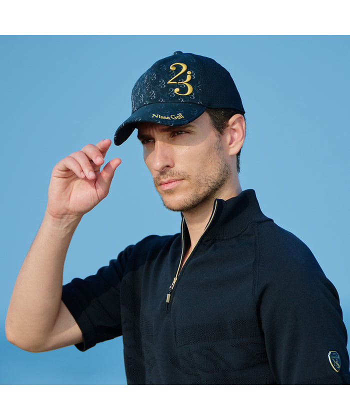 エヌエス23・パー・ニッサゴルフ NS23 par Nissa Golf モノグラムメッシュキャップ （ベージュ） ベージュ