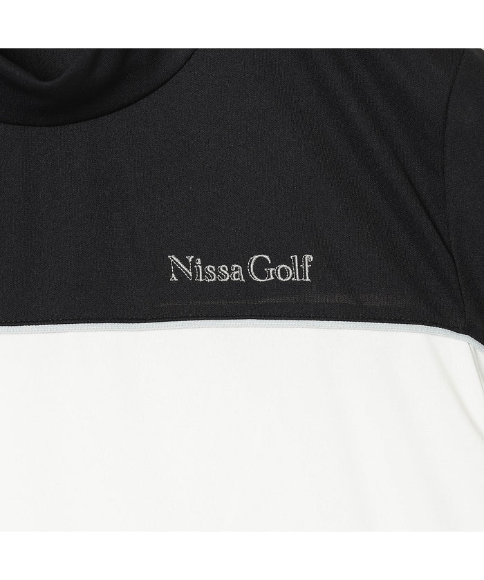 エヌエス23・パー・ニッサゴルフ NS23 par Nissa Golf 【レディス】切り替え半袖モックネック （ホワイト） ホワイト