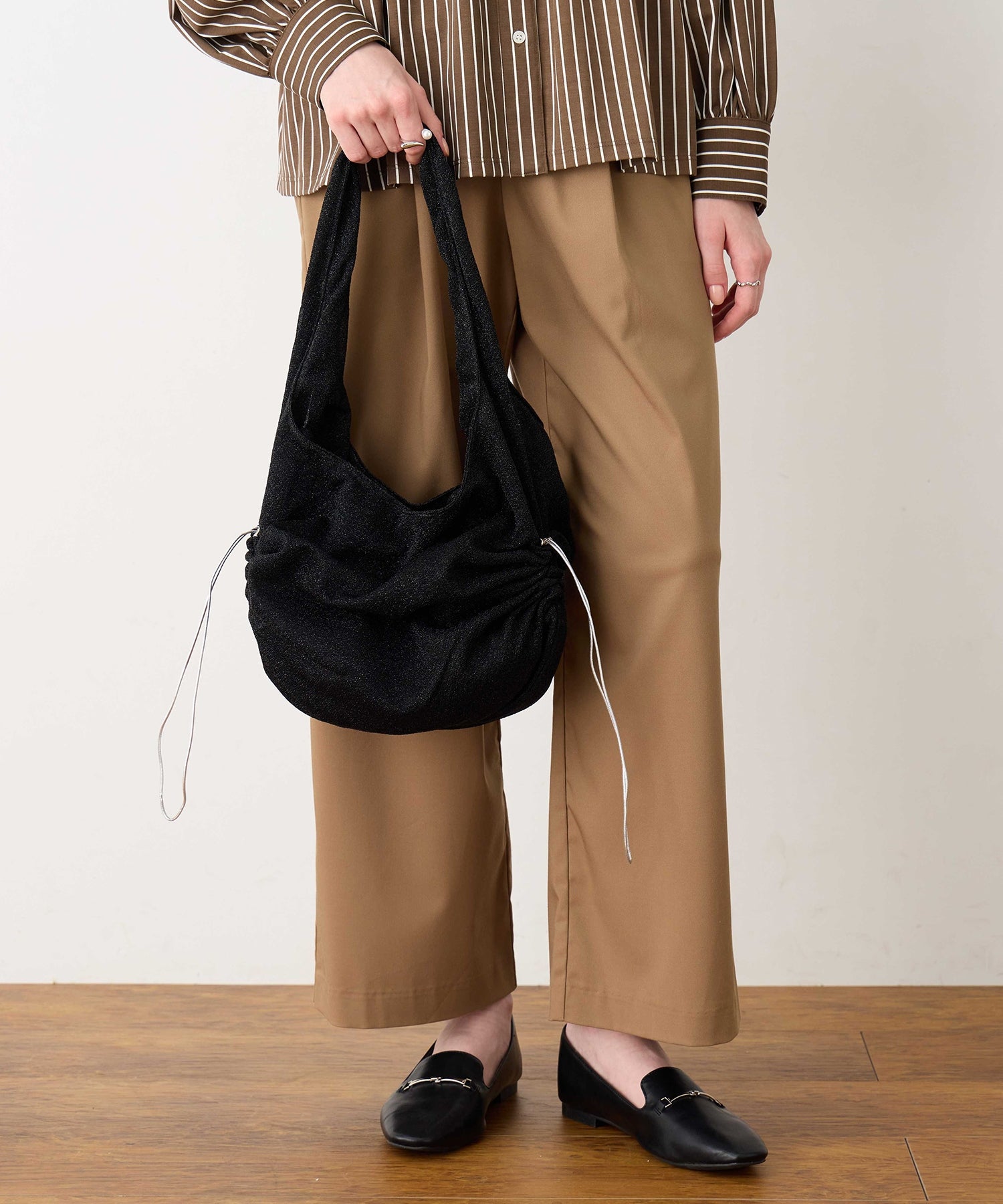 ルスークホリデー LE SOUK HOLIDAY グリッタートートBAG （ブラック） ブラック