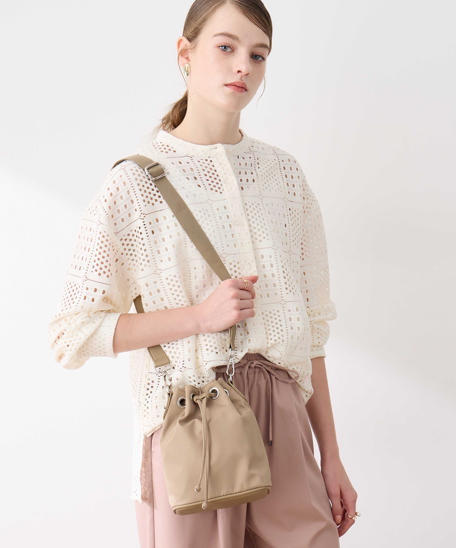 ルスークホリデー LE SOUK HOLIDAY ナイロンBAG （ベージュ） ベージュ