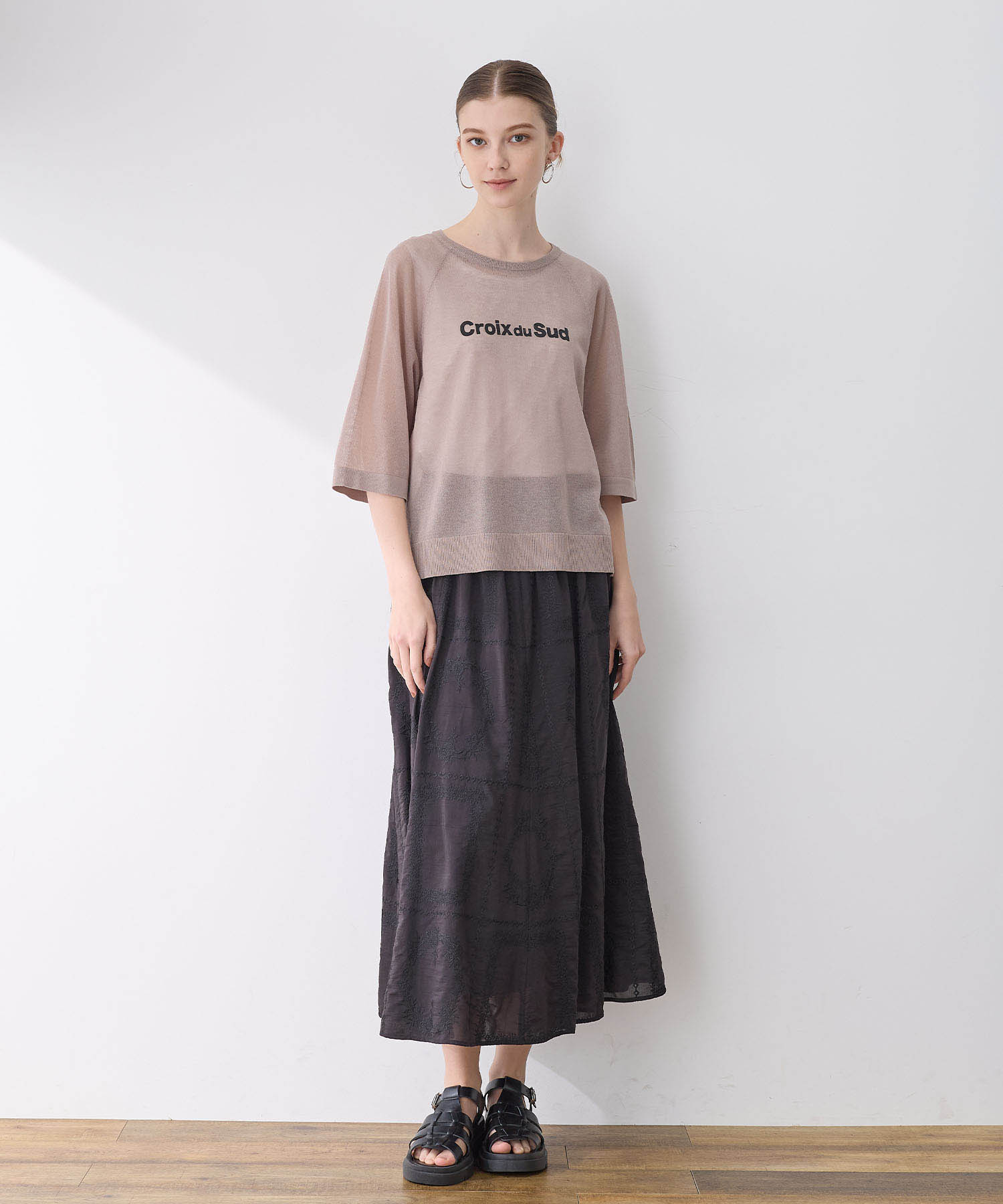 ルスークホリデー LE SOUK HOLIDAY ロゴニットプルオーバー （グリーン） グリーン