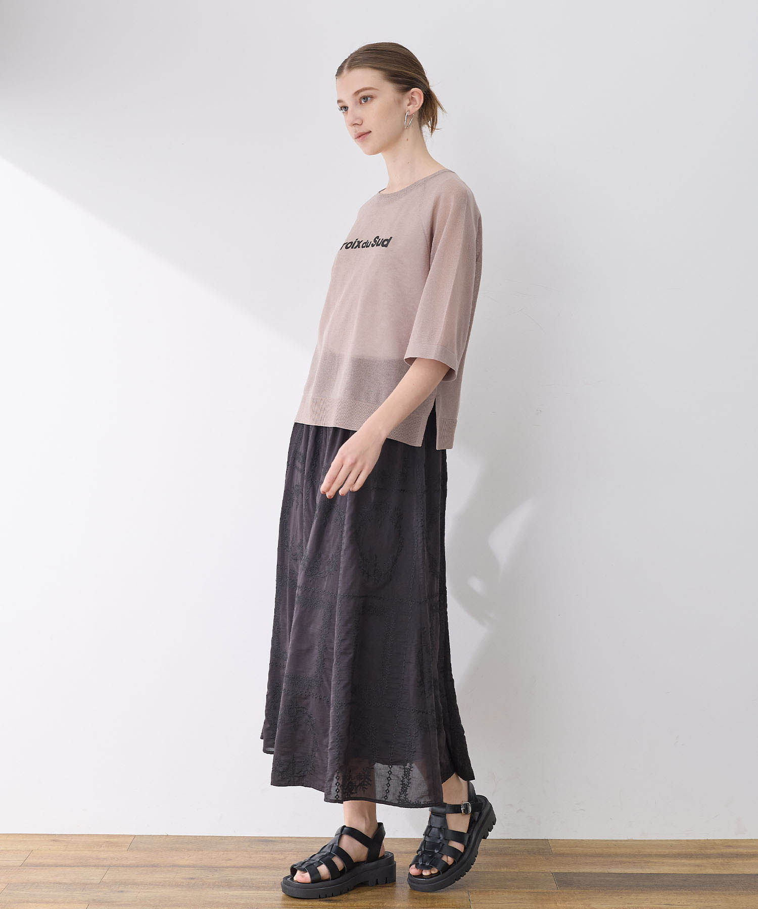 ルスークホリデー LE SOUK HOLIDAY ロゴニットプルオーバー （グリーン） グリーン