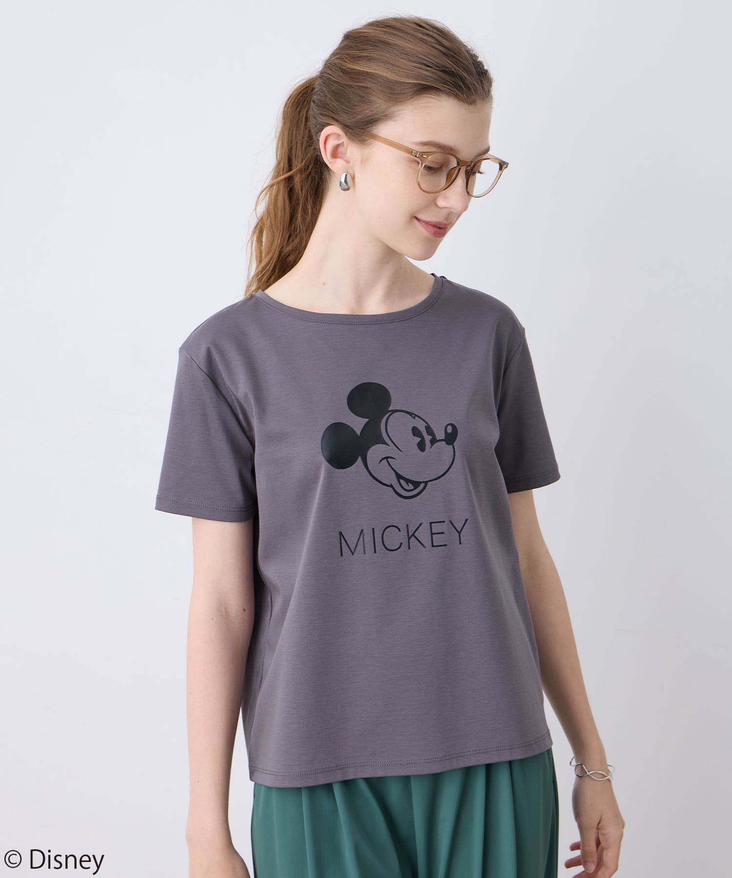 ルスークホリデー LE SOUK HOLIDAY Mickey MouseコラボロゴTシャツ （オフホワイト） オフホワイト