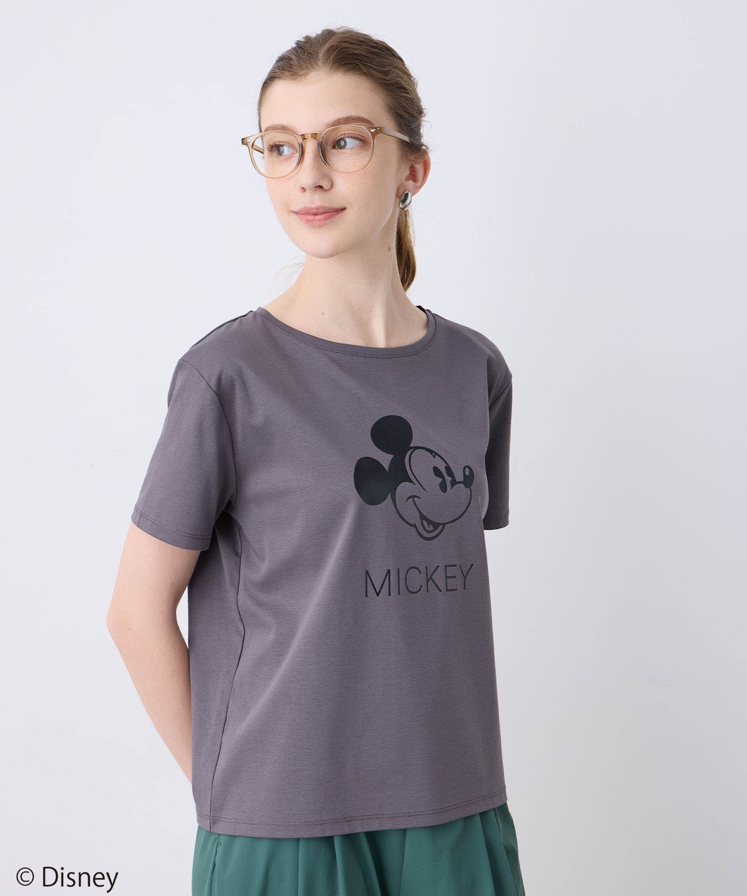ルスークホリデー LE SOUK HOLIDAY Mickey MouseコラボロゴTシャツ （オフホワイト） オフホワイト