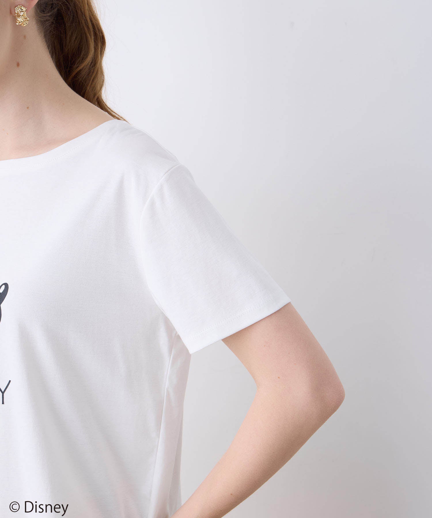 ルスークホリデー LE SOUK HOLIDAY Mickey MouseコラボロゴTシャツ （オフホワイト） オフホワイト