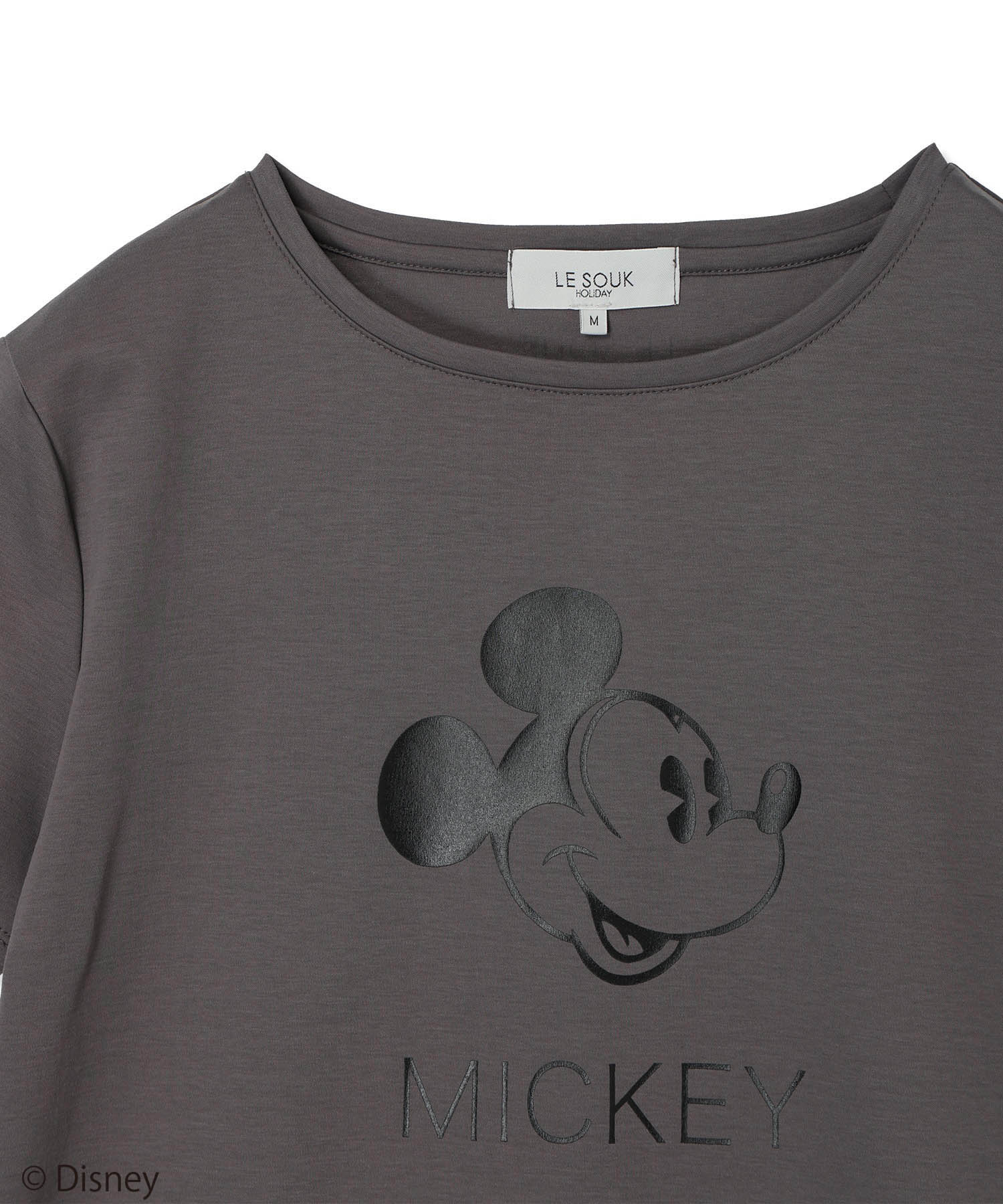 ルスークホリデー LE SOUK HOLIDAY Mickey MouseコラボロゴTシャツ （オフホワイト） オフホワイト