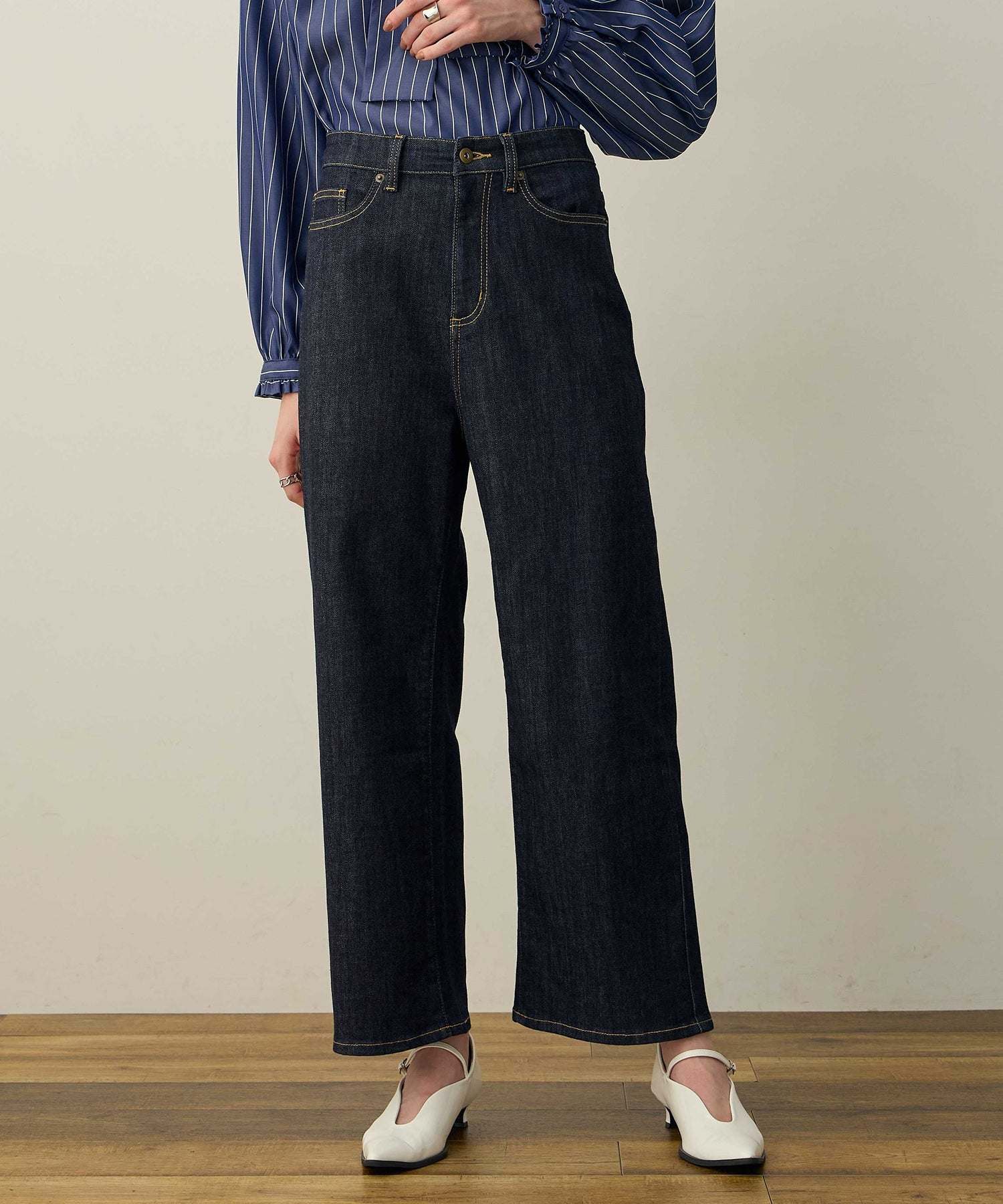 ルスークホリデー LE SOUK HOLIDAY ワイドデニムパンツ （ブラック） ブラック