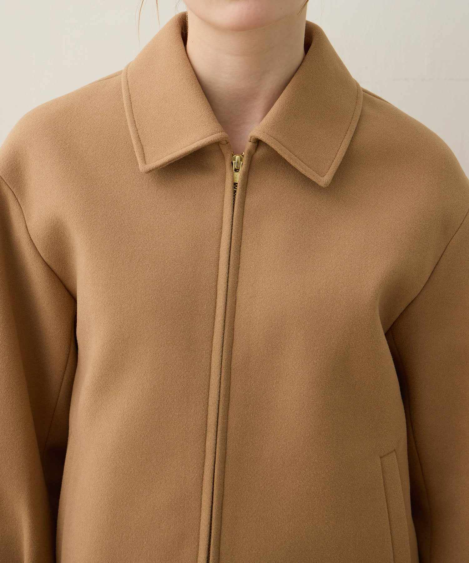 ルスークホリデー LE SOUK HOLIDAY フェイクウールブルゾン （ネイビー） ネイビー