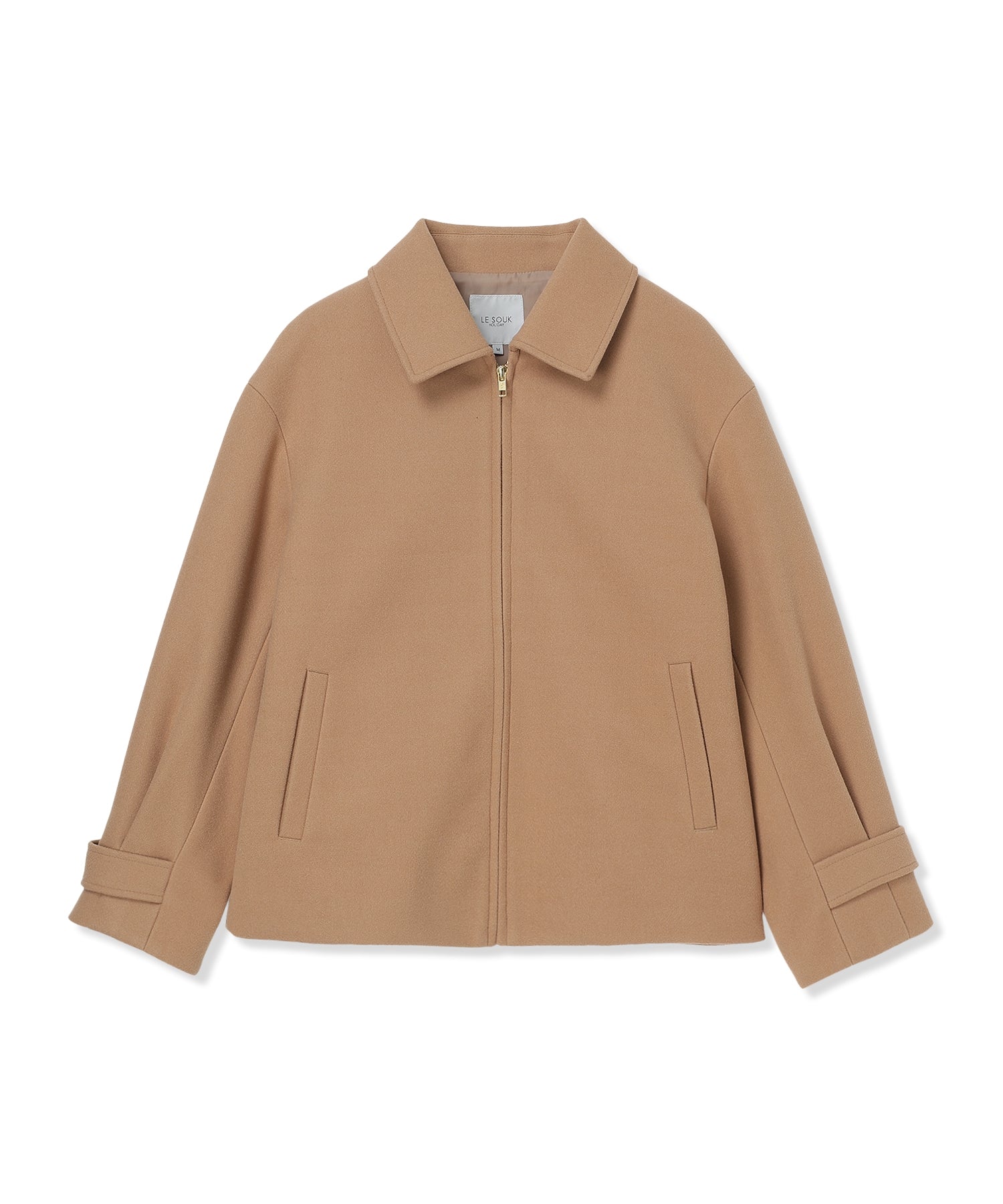 ルスークホリデー LE SOUK HOLIDAY フェイクウールブルゾン （ネイビー） ネイビー