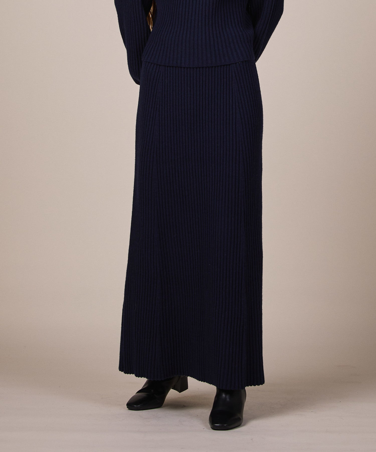 ReNorm 【SET UP compatible】 Rib Knit Skirt