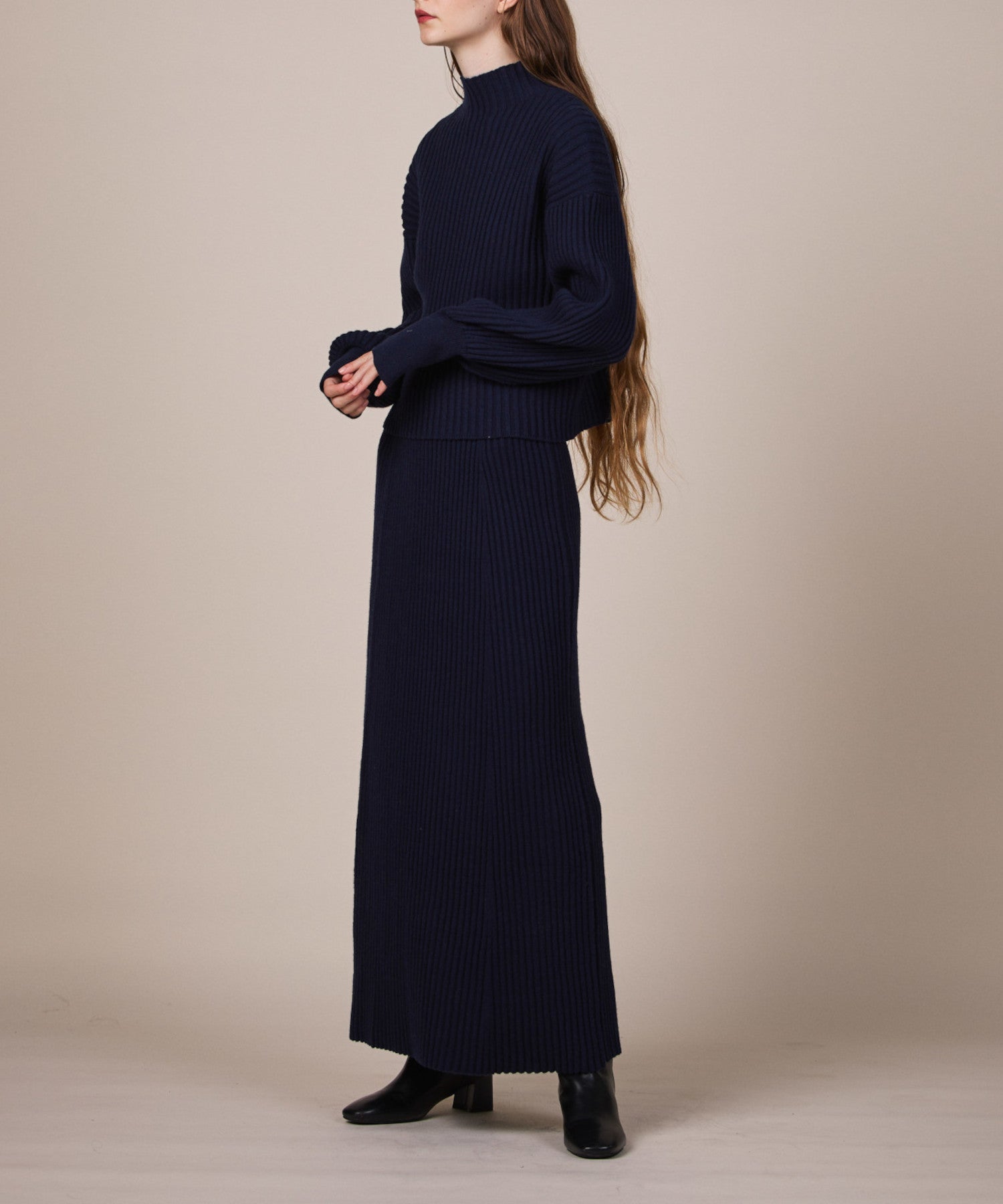 ReNorm 【SET UP compatible】 Rib Knit Skirt