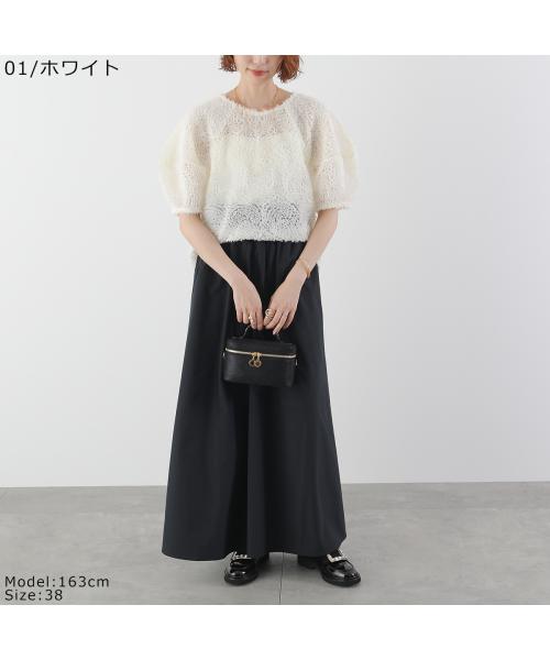 ヌース NUS NUS ブラウス 35526 UZUMAKIチュールランタンスリーブ （77/グレー） 77/グレー