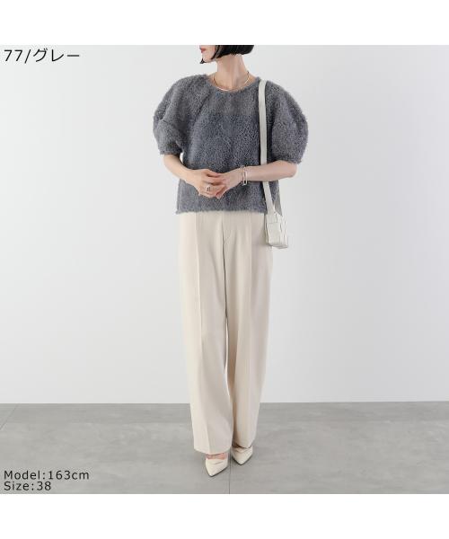 ヌース NUS NUS ブラウス 35526 UZUMAKIチュールランタンスリーブ （77/グレー） 77/グレー