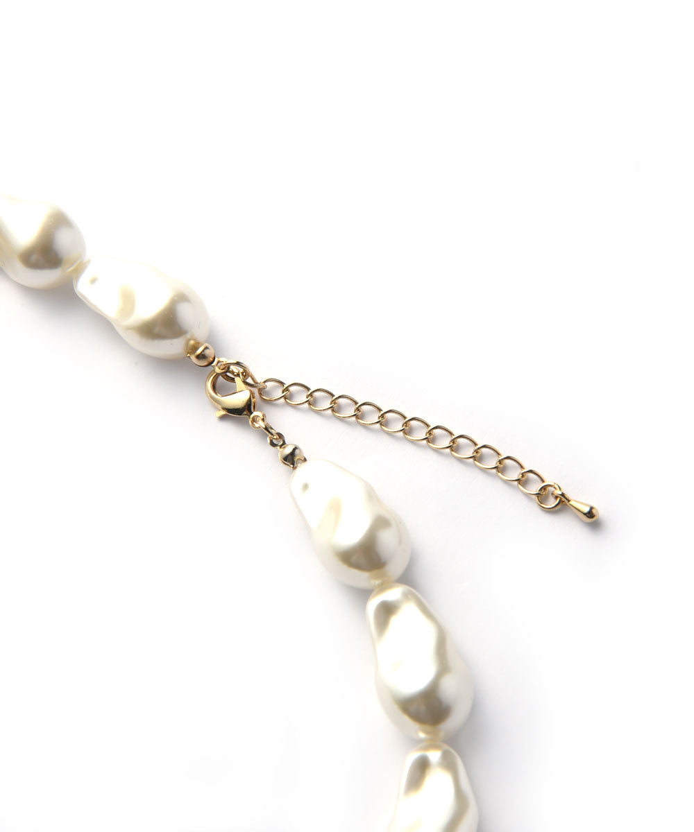 マージュール marjour BAROQUE PEARL NECKLACE