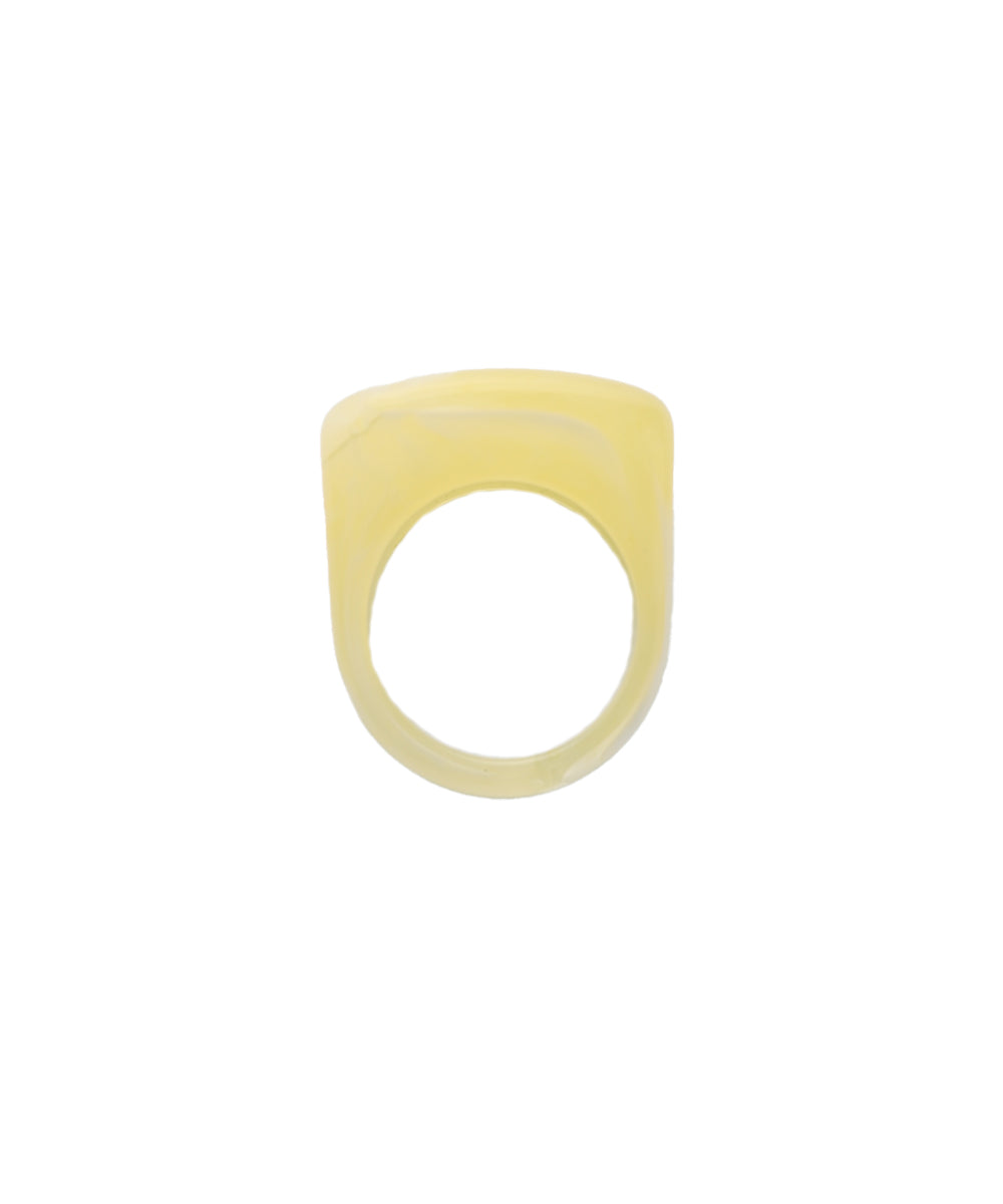 マージュール marjour SQUARE TRANSLUCENT RING （YELLOW） YELLOW