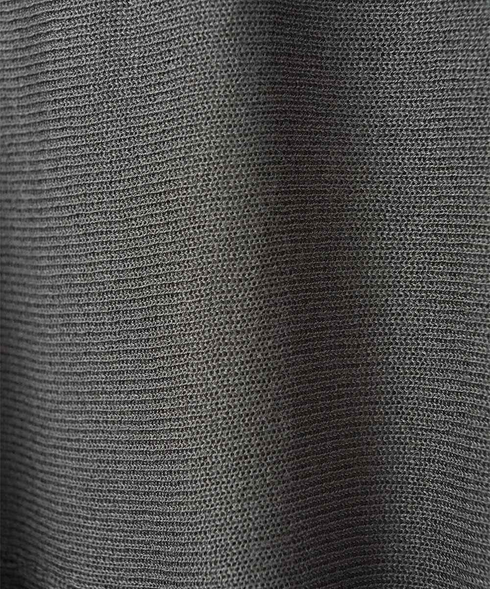 マージュール marjour PEPLUM SHEER KNIT （CHARCOAL） CHARCOAL
