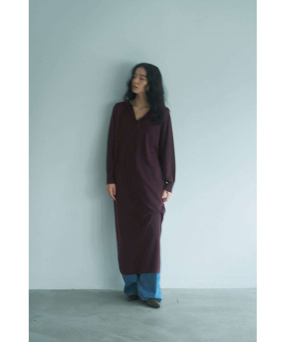 マージュール marjour HOODED KNIT ONEPIECE （BROWN） BROWN