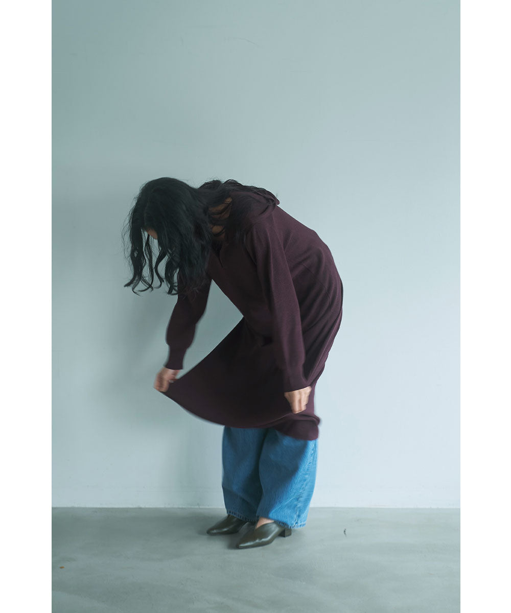 マージュール marjour HOODED KNIT ONEPIECE （BROWN） BROWN