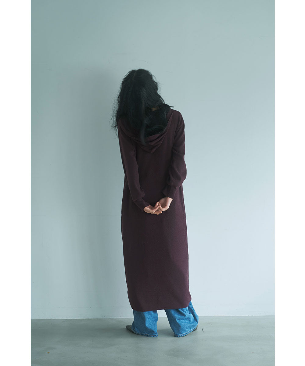 マージュール marjour HOODED KNIT ONEPIECE （BROWN） BROWN