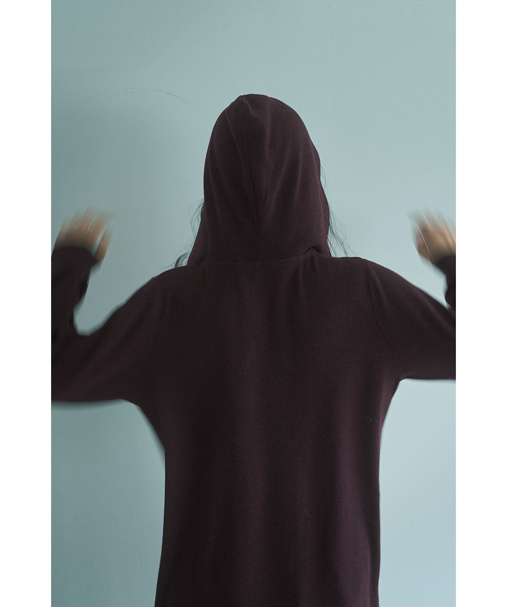 マージュール marjour HOODED KNIT ONEPIECE （BROWN） BROWN