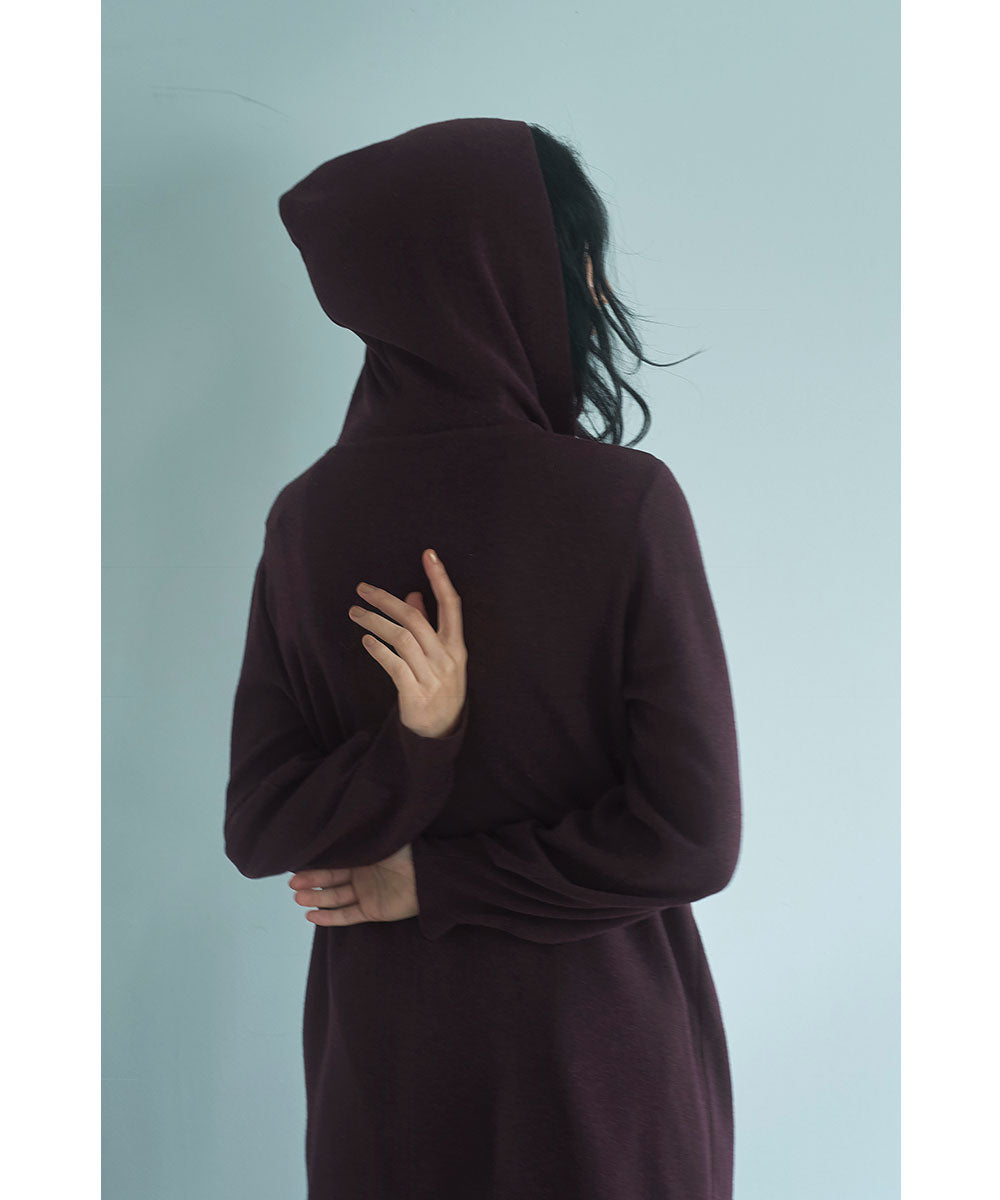 マージュール marjour HOODED KNIT ONEPIECE （BROWN） BROWN