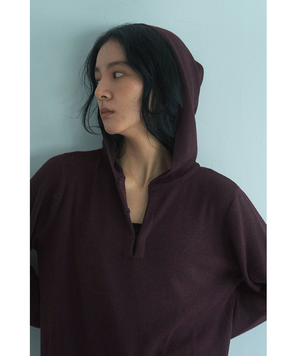 マージュール marjour HOODED KNIT ONEPIECE （BROWN） BROWN