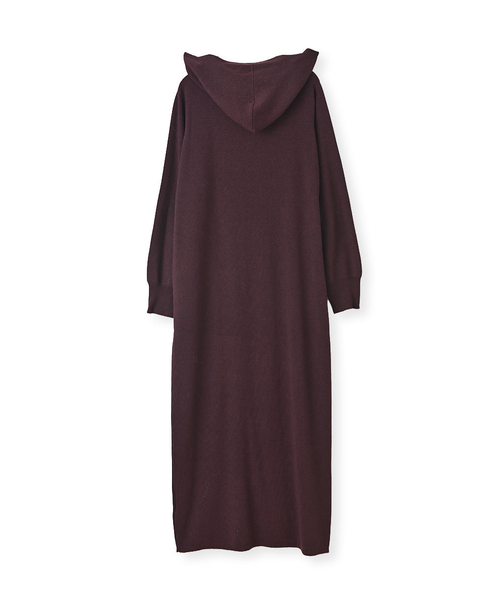 マージュール marjour HOODED KNIT ONEPIECE （BROWN） BROWN