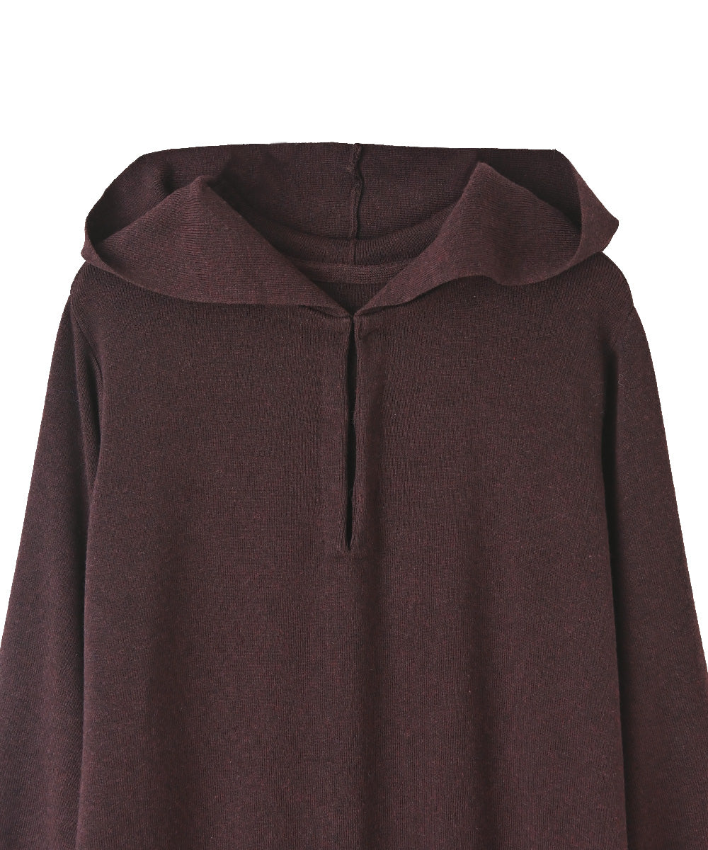 マージュール marjour HOODED KNIT ONEPIECE （BROWN） BROWN