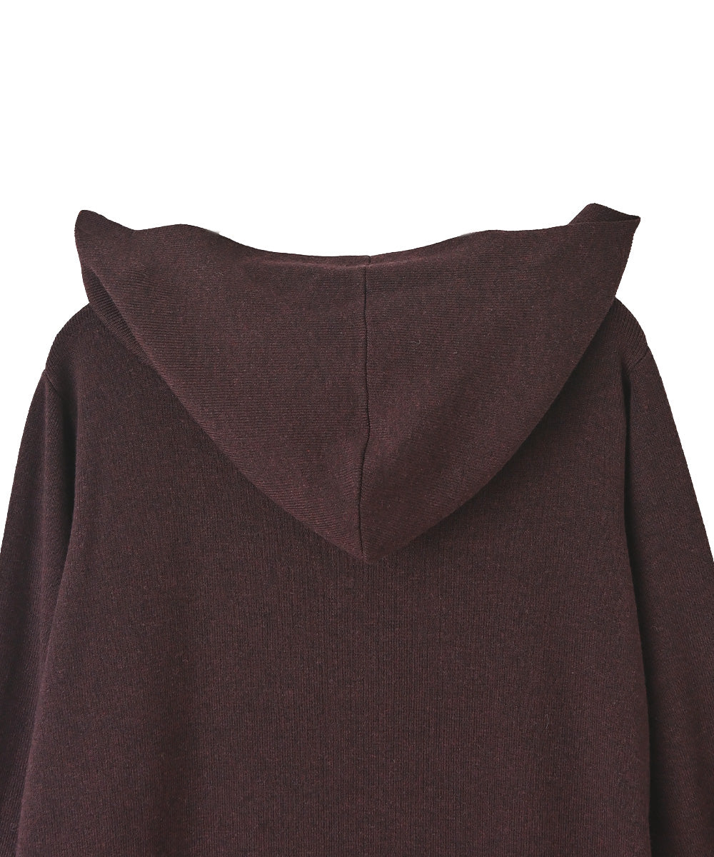 マージュール marjour HOODED KNIT ONEPIECE （BROWN） BROWN