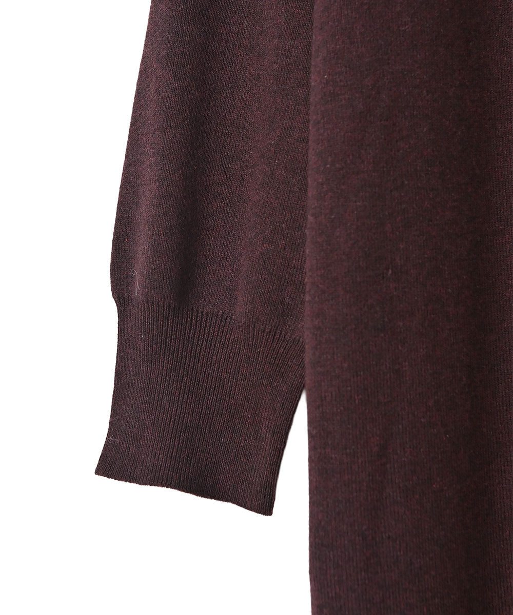 マージュール marjour HOODED KNIT ONEPIECE （BROWN） BROWN