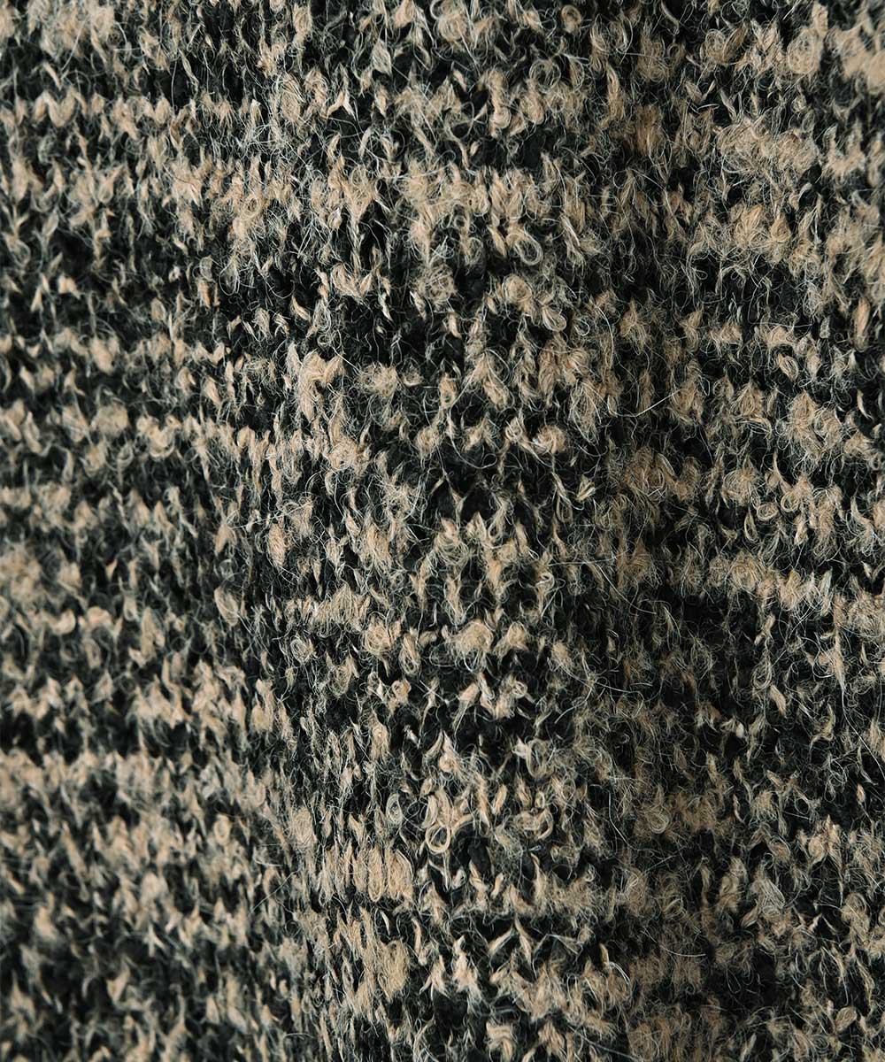 マージュール marjour MELANGE BOTTLE NECK KNIT （MOCHA） MOCHA