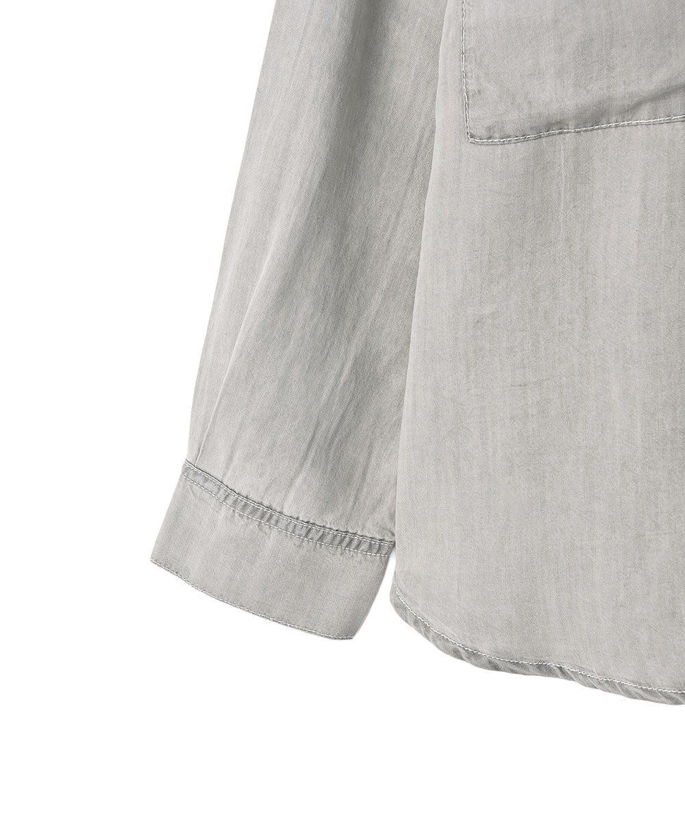 マージュール marjour RELAX DENIM SHIRT （GRAY） GRAY