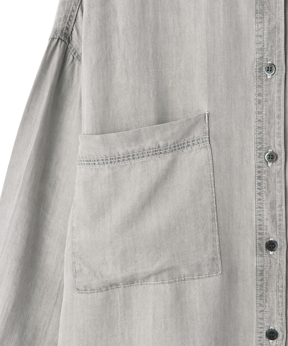 マージュール marjour RELAX DENIM SHIRT （GRAY） GRAY