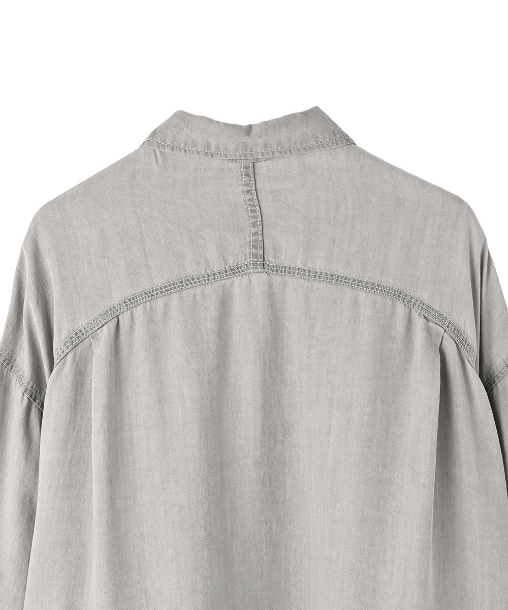 マージュール marjour RELAX DENIM SHIRT （GRAY） GRAY
