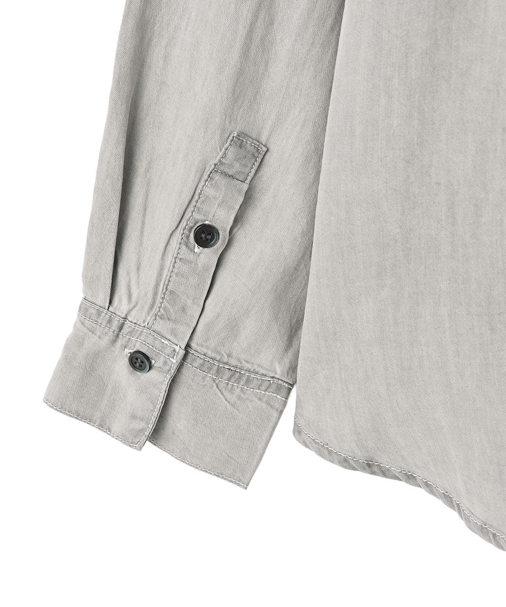 マージュール marjour RELAX DENIM SHIRT （GRAY） GRAY