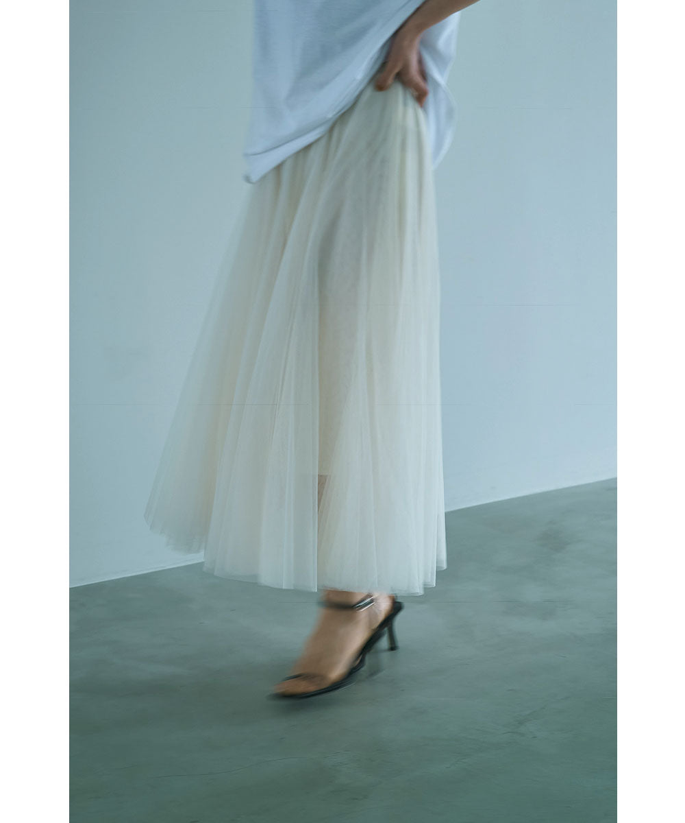 マージュール marjour LAYER TULLE SKIRT （IVORY） IVORY