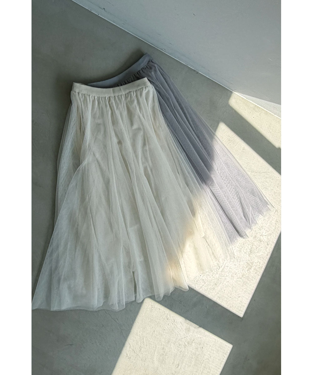 マージュール marjour LAYER TULLE SKIRT （IVORY） IVORY