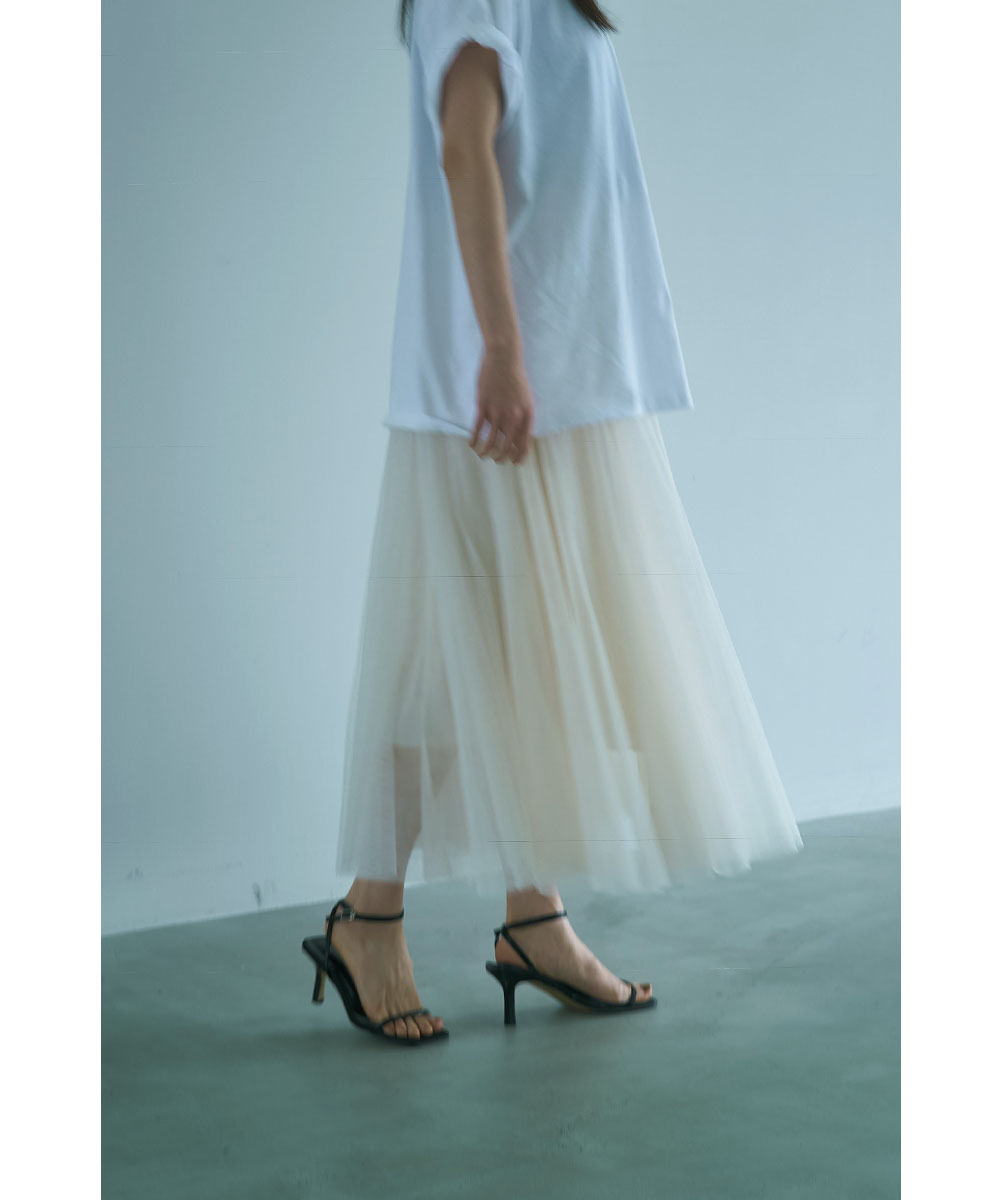 マージュール marjour LAYER TULLE SKIRT （IVORY） IVORY