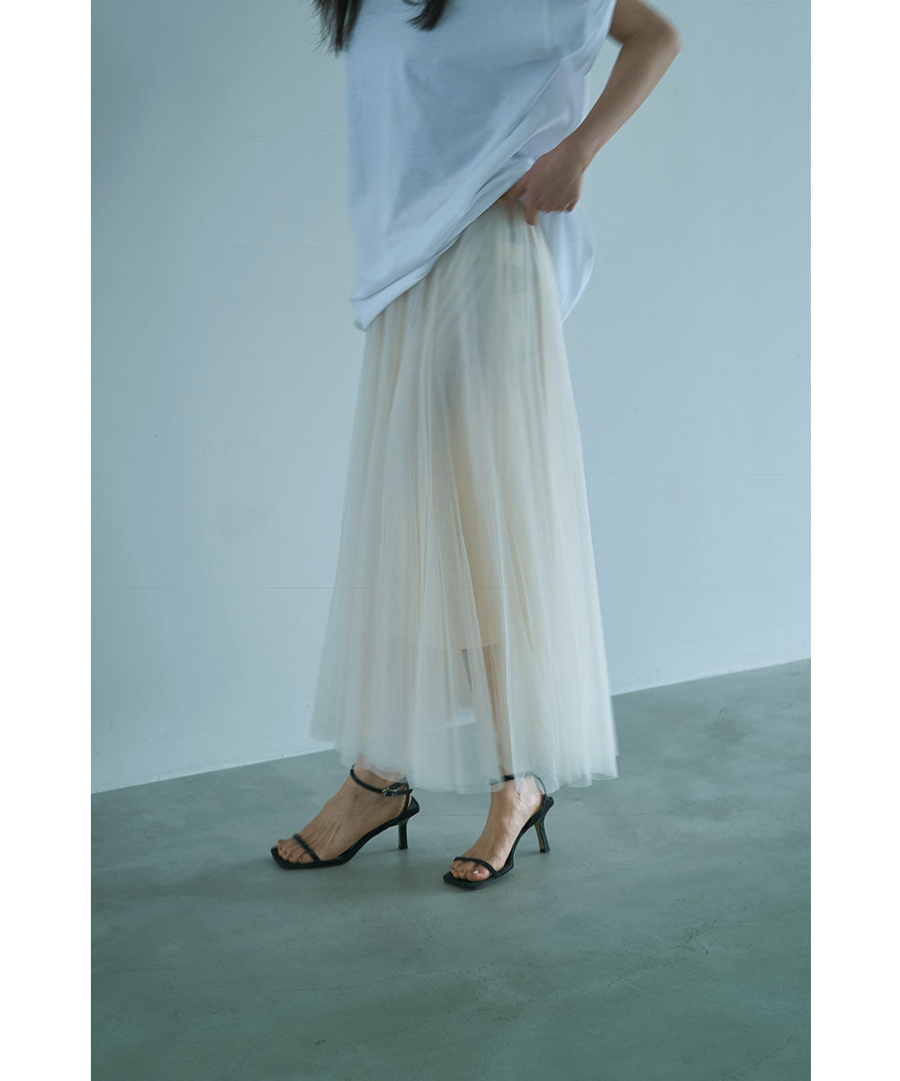 マージュール marjour LAYER TULLE SKIRT （IVORY） IVORY