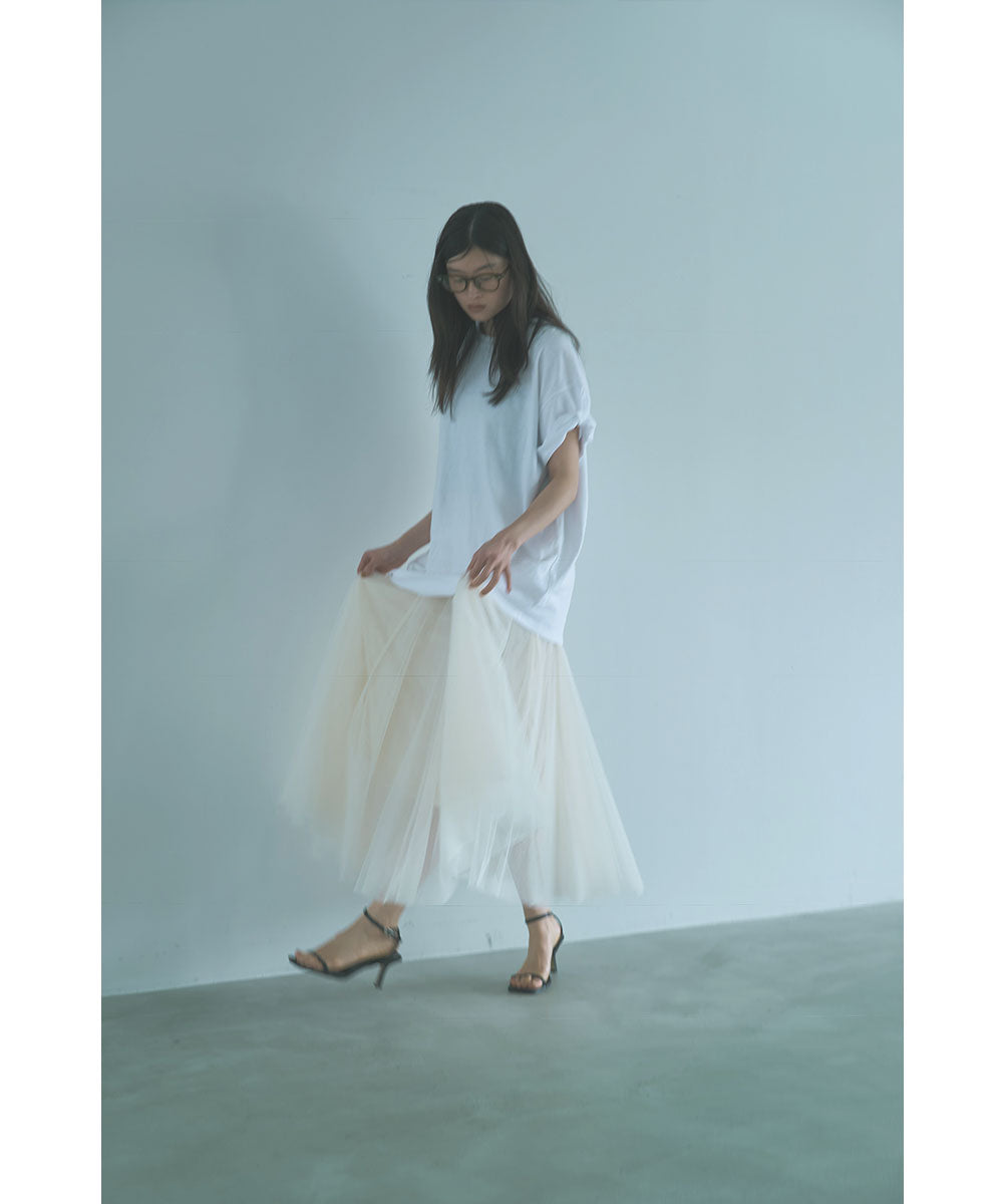 マージュール marjour LAYER TULLE SKIRT （IVORY） IVORY