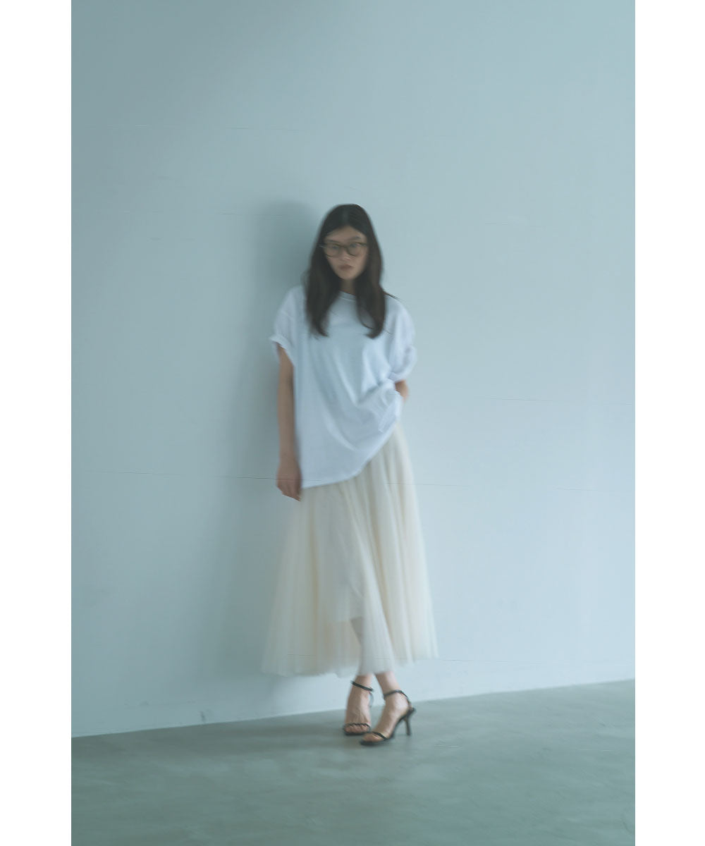 マージュール marjour LAYER TULLE SKIRT （IVORY） IVORY