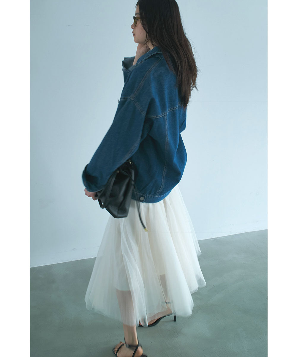 マージュール marjour LAYER TULLE SKIRT （IVORY） IVORY