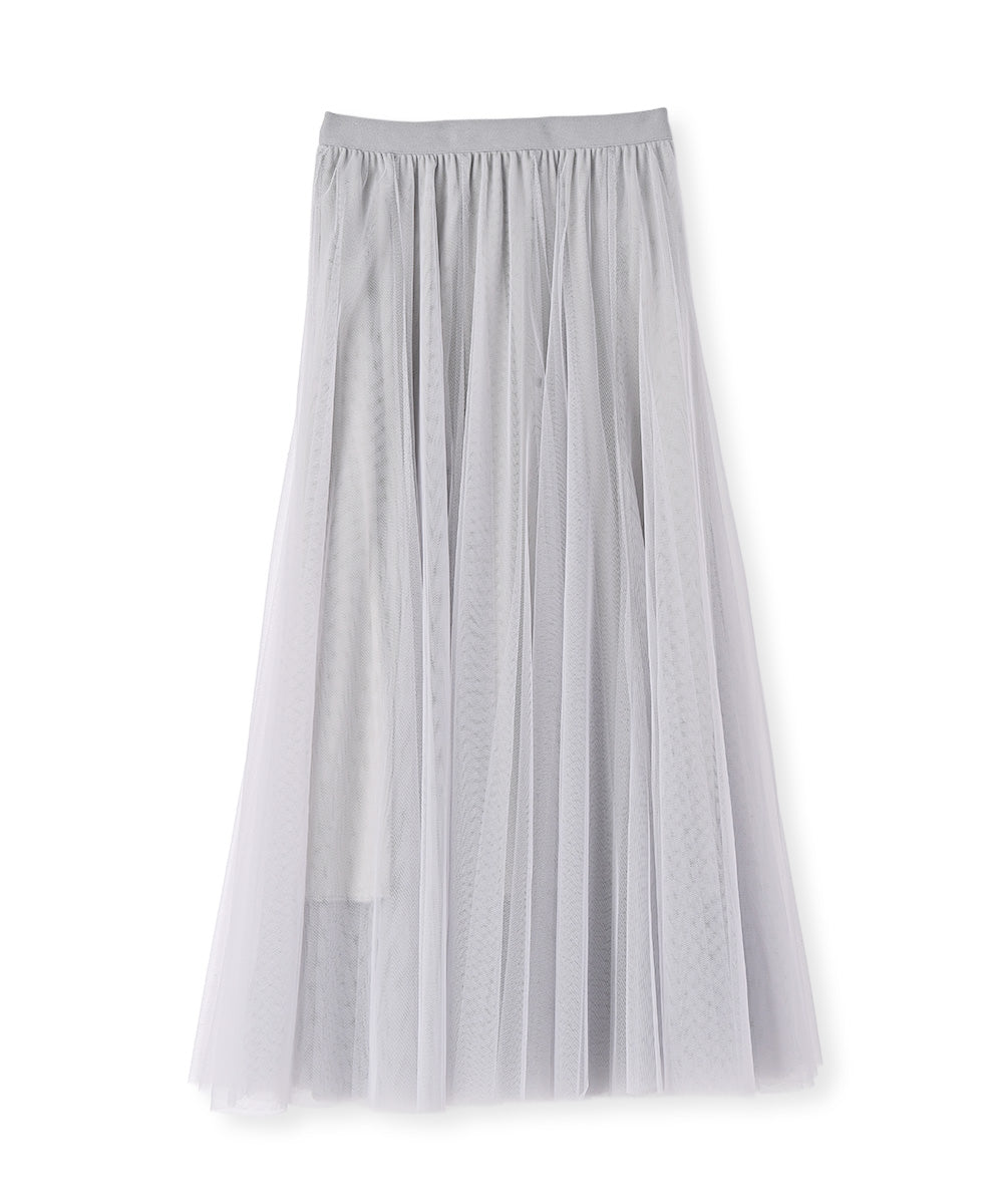 マージュール marjour LAYER TULLE SKIRT （GRAY） GRAY