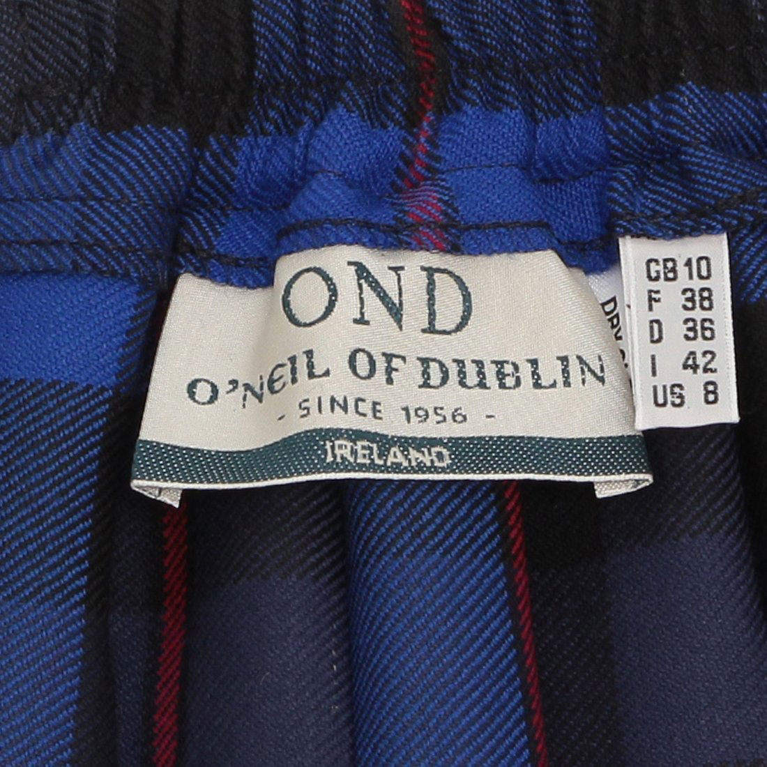 オニールオブダブリン O'NEIL of DUBLIN スカート レギュラーイージーキルト 73cm ブルー マルチカラー レディース ONEIL OF DUBLIN 5073 （OLD BOLEY） OLD BOLEY
