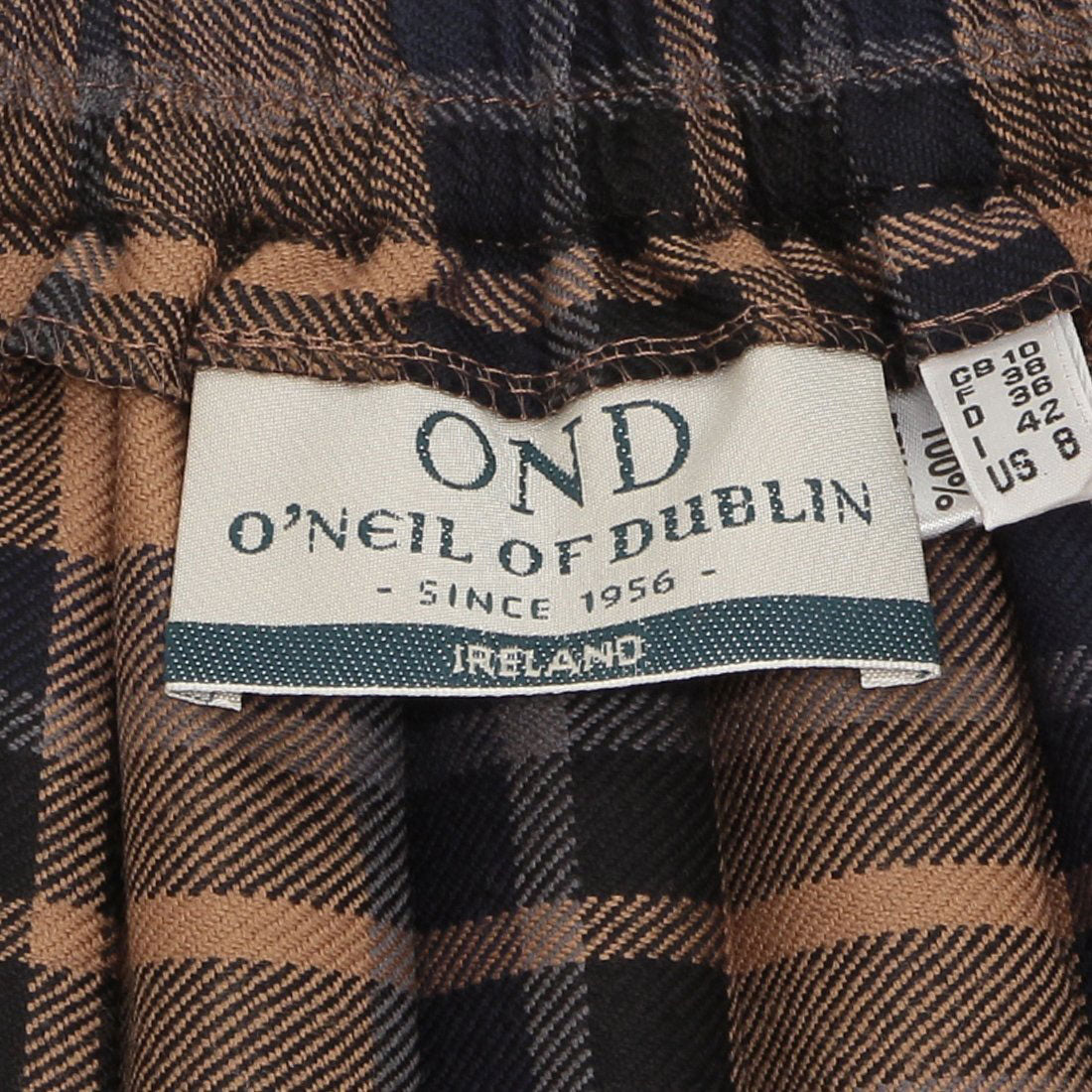 オニールオブダブリン O'NEIL of DUBLIN スカート レギュラーイージーキルト 73cm ブラウン マルチカラー レディース ONEIL OF DUBLIN 5073 （CONOR PASS） CONOR PASS