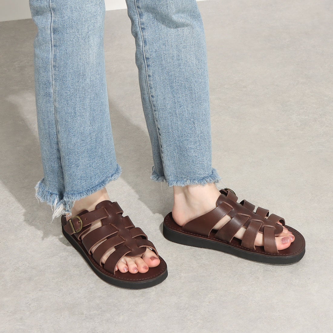 オーガニックハンドルーム Organic handloom レディース サンダル Organic Handloom オーガニックハンドルーム MONTEREAU （ブラウン） ブラウン