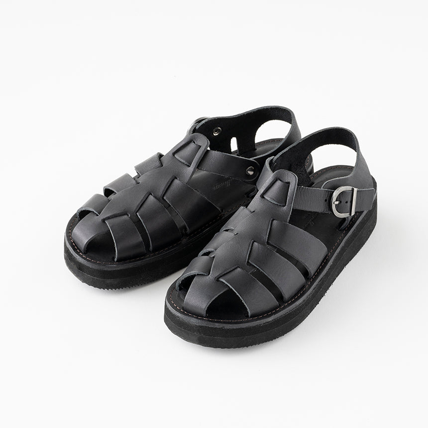 オーガニックハンドルーム Organic handloom GURKHA PLATFORM OH023009 （BLACK） BLACK