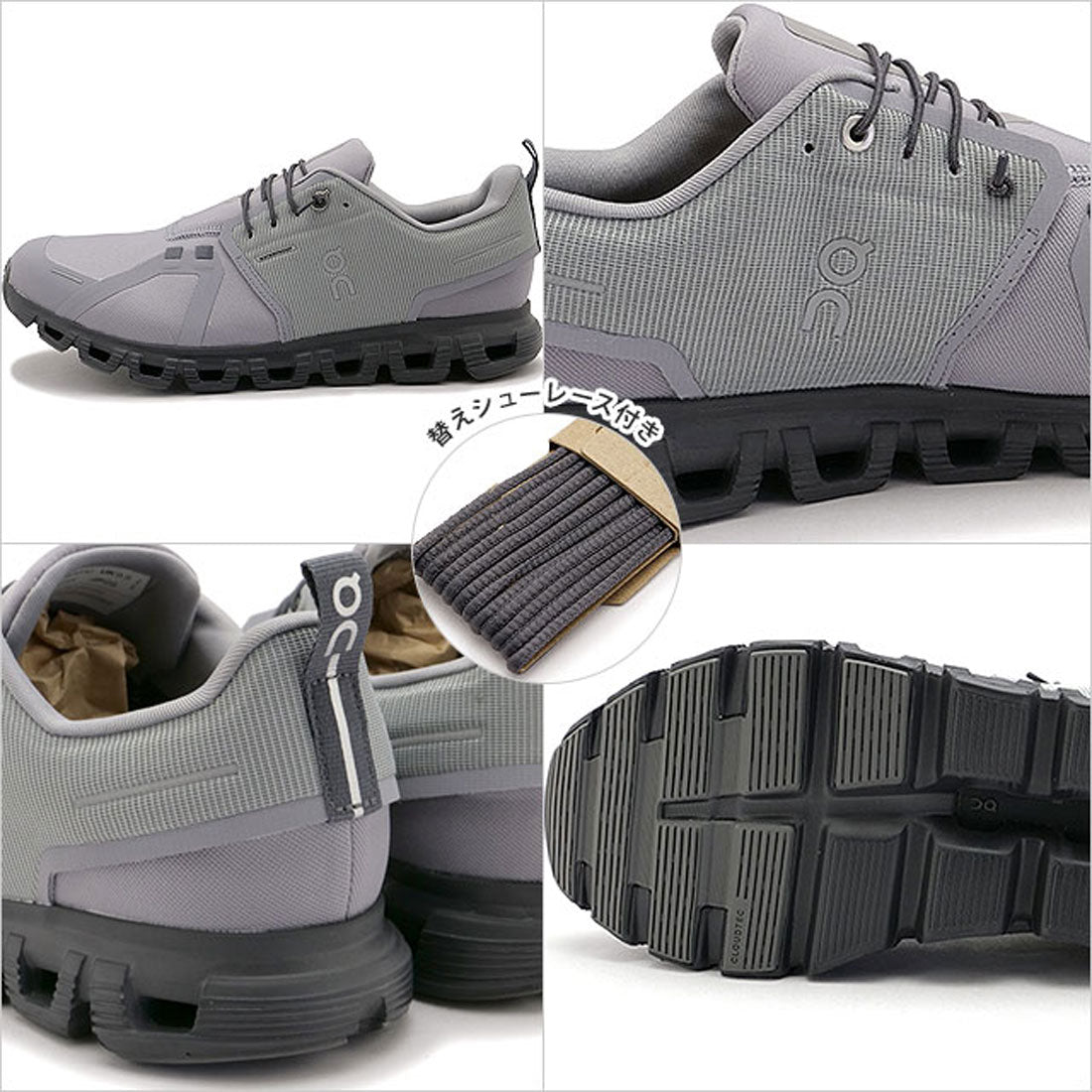 On M Cloud 6 WP Alloy/Wolf [3MF10063030]