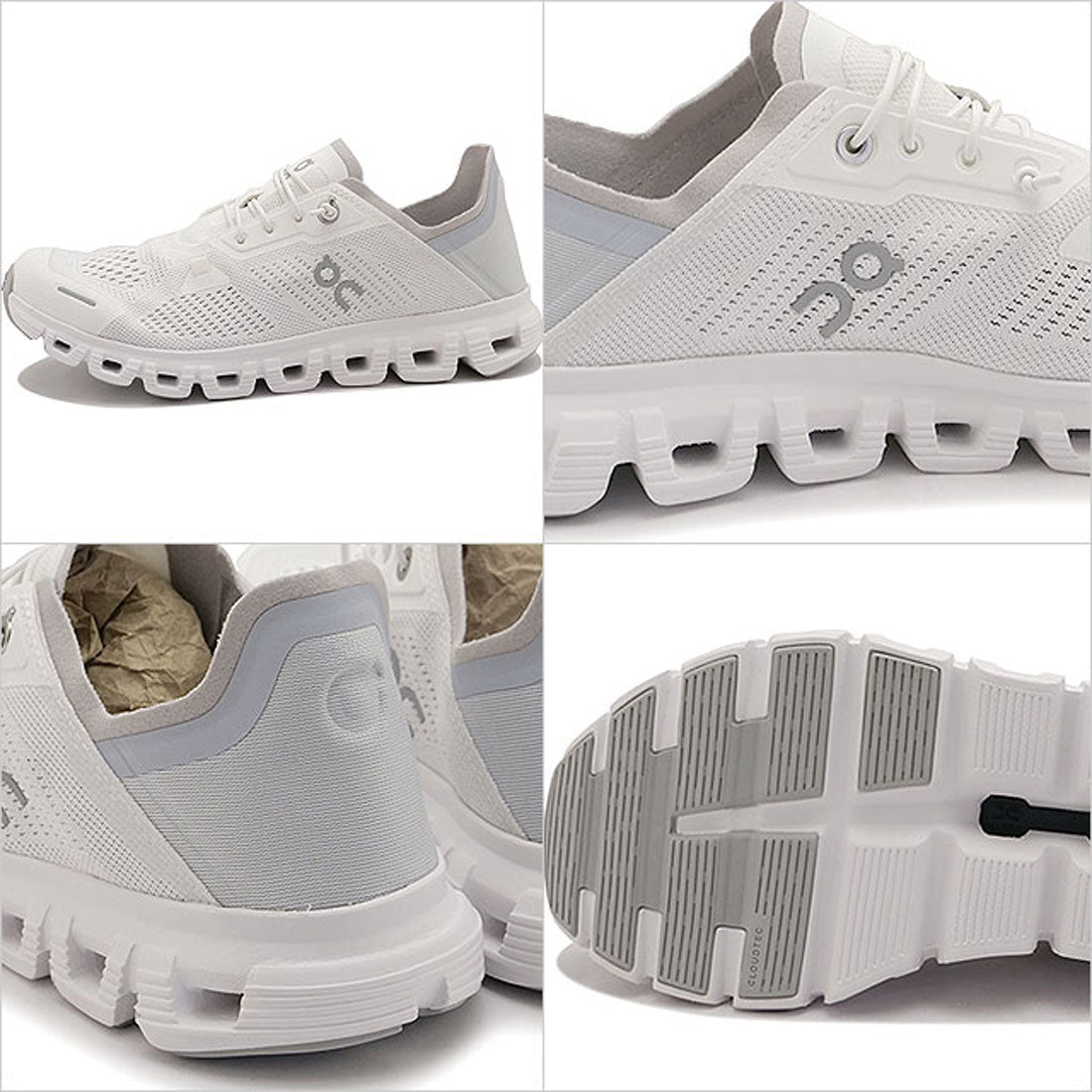 オン On W Cloud 6 Coast White/Glacier [3WF10020813] （White/Glacier） White/Glacier